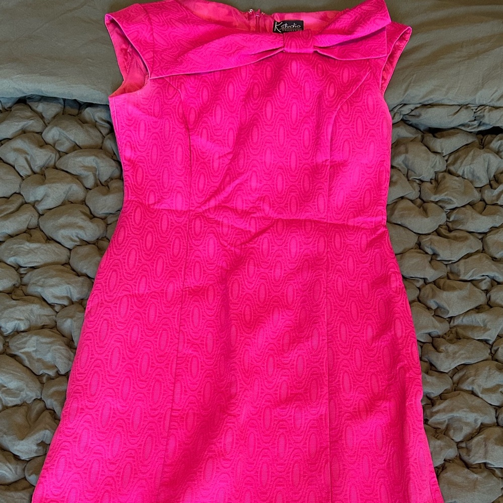 Vibrant Pink One Shoulder Dress